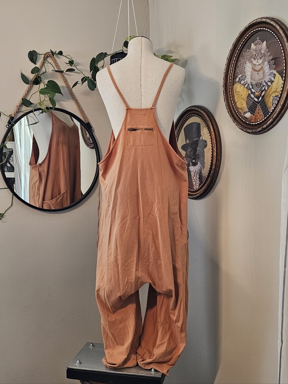 Hot Shot Romper Free People Toasted Coconut LARGE - Picture 2 of 6
